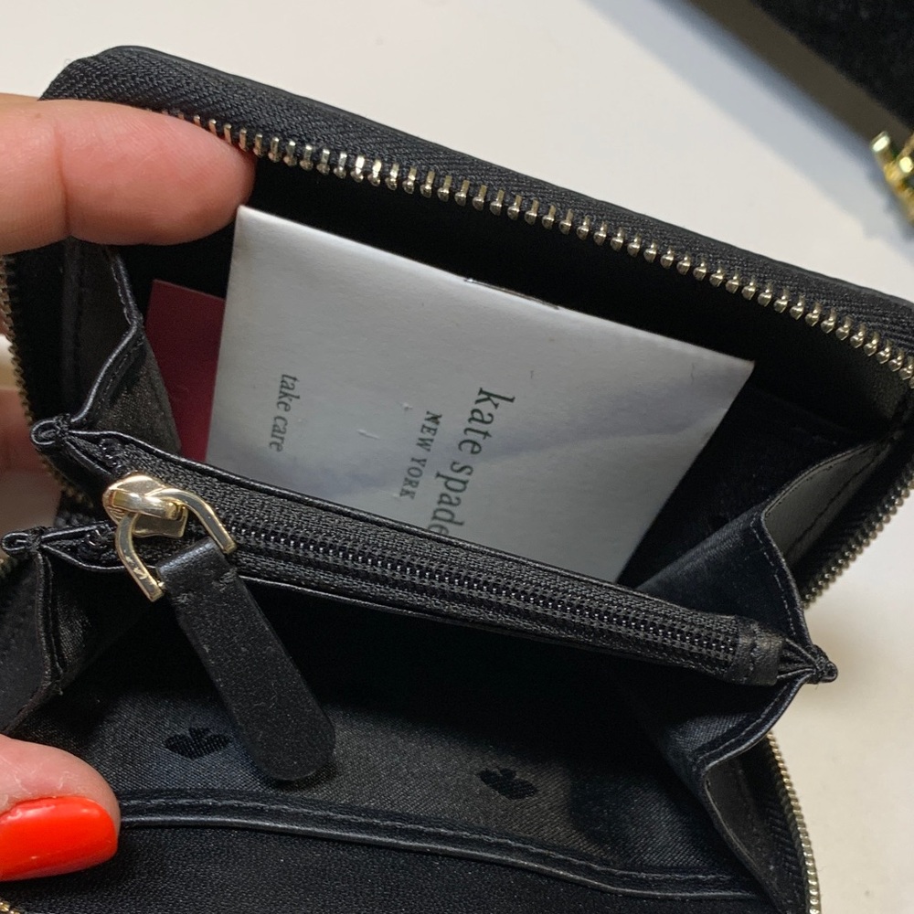 Kate Spade Black Textured Wallet - Picture 2 of 5